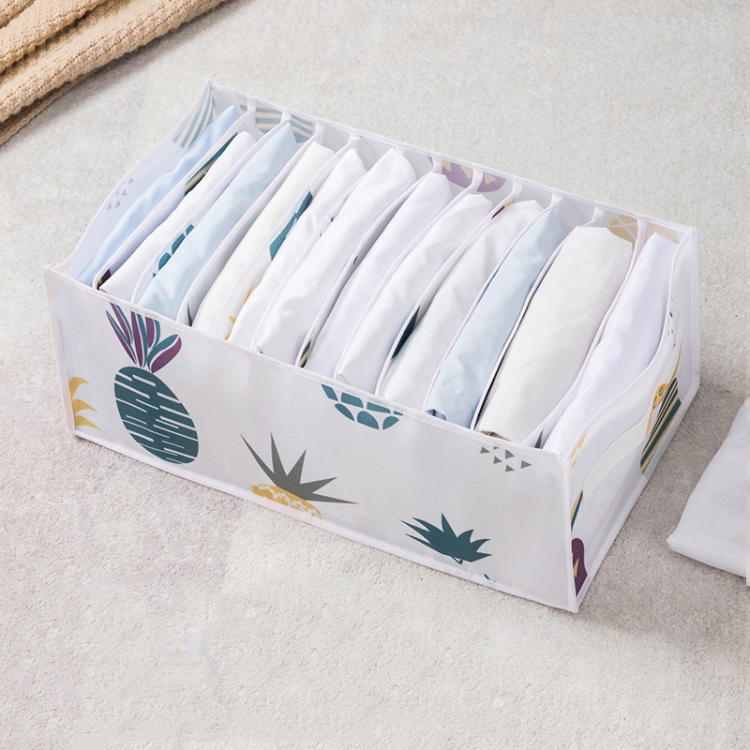 

Non-woven Clothing Sorting Storage Box Pineapple Portable 12 Grids