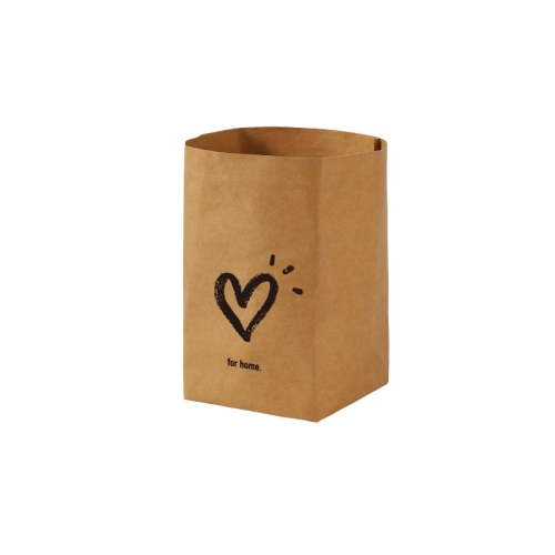 

Desktop Separate Storage Washable Kraft Paper Bag, Size: Love 12x12x23cm