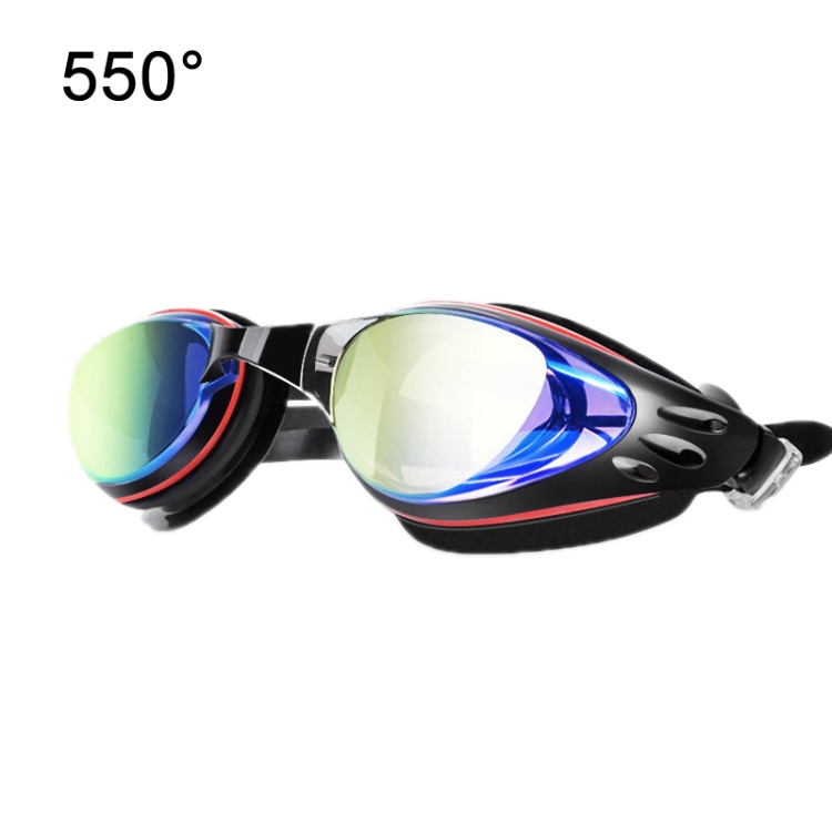 

WAVE Electroplating HD Anti-fog Myopia Swimming Glasses, Color: Red Black 550 degree