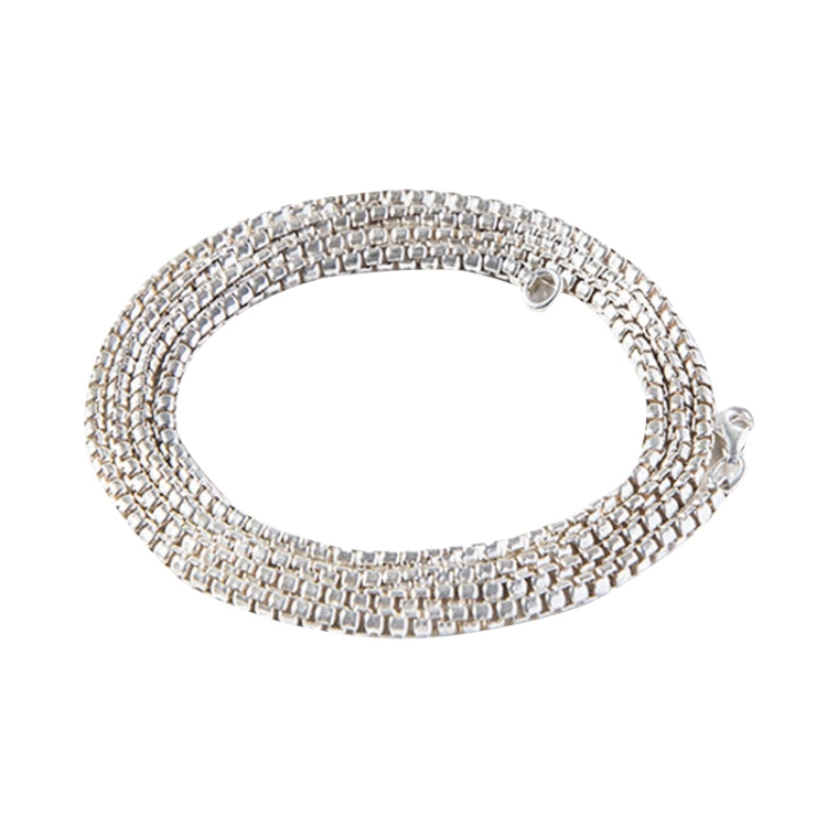 

W2007121 Men Vintage Whistle Pendant Sterling Silver Necklace, Style: Round Box Chain