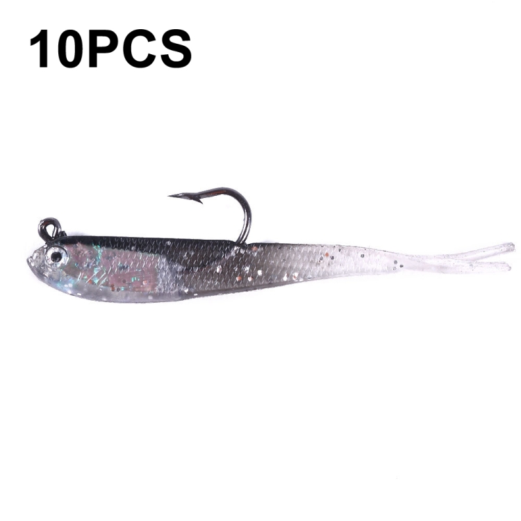 

10 PCS HENGJIA 7cm 5g Fork Tail Pack Fish Sea Fishing Tools Luya Bait(3)