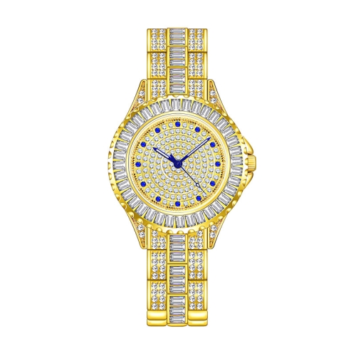 

BS Bee Sister FA1686 Diamond Inlaid Ladies Watch Jewelry Chain Watch(Gold)