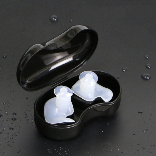 

10 Sets Swimming Waterproof Spiral Silicone Earplugs(White)