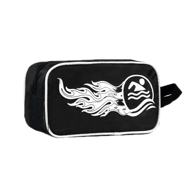 

2 PCS Portable Storage Beach Swimming Zipper Tote Bag, Color: White