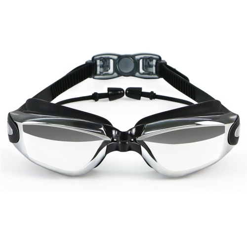 

HAIZID HD Anti-fog Waterproof Myopia Swimming Goggles, Color: Plating Black