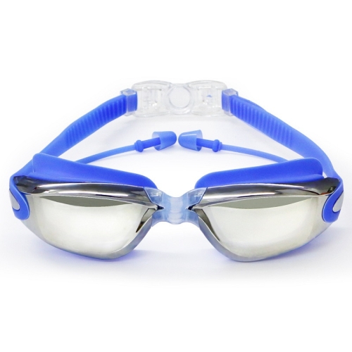 

HAIZID HD Anti-fog Waterproof Myopia Swimming Goggles, Color: Plating Blue