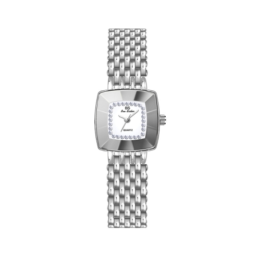 

BS Bee Sister FA1197 Square Dial Stainless Steel Strap Ladies Simple Watch(Silver)