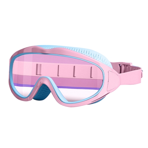 

Anti-fog Children Swimming Goggles Comfortable Large Frame Diving Glasses, Color: Pink Blue