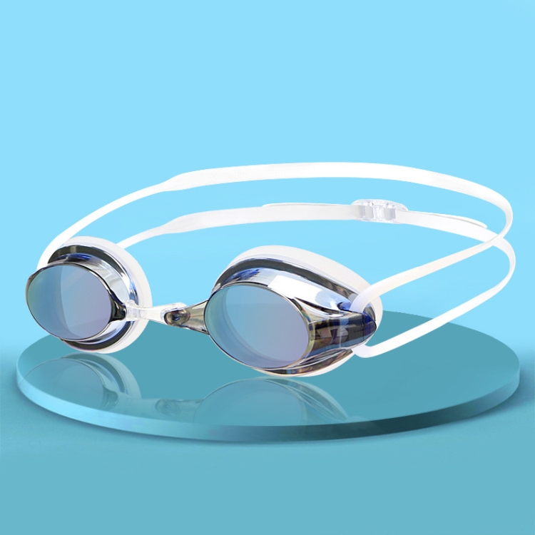 

HAIZID 2 PCS Adult Competition Training Transparent Myopia Swimming Goggles, Color: 580AM Blue
