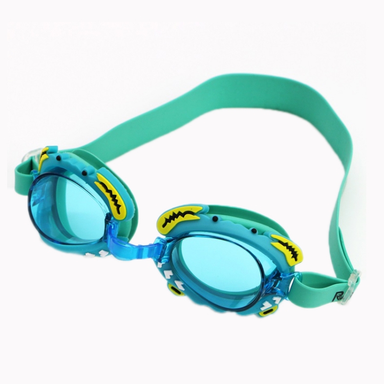 

RUIHE 2 PCS Children Cute Cartoon Waterproof Anti-fog Swimming Goggles(Green)
