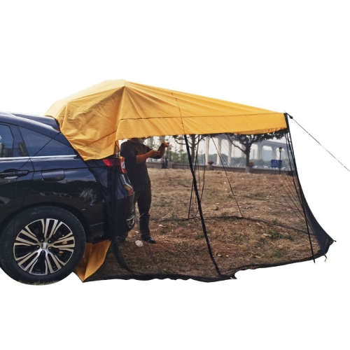 

Rear Mosquito Repellent Sun Protection Tent RV Canopy Awning(Yellow)