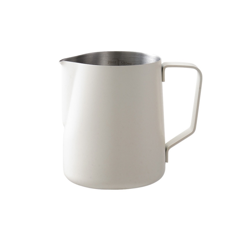 

304 Stainless Steel Coffee Pot with Scale, Spec: 600ml (Beige Beak)