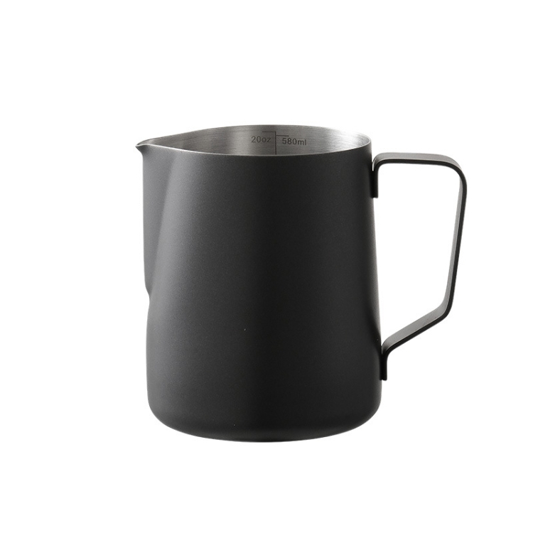 

304 Stainless Steel Coffee Pot with Scale, Spec: 600ml (Black Beak)