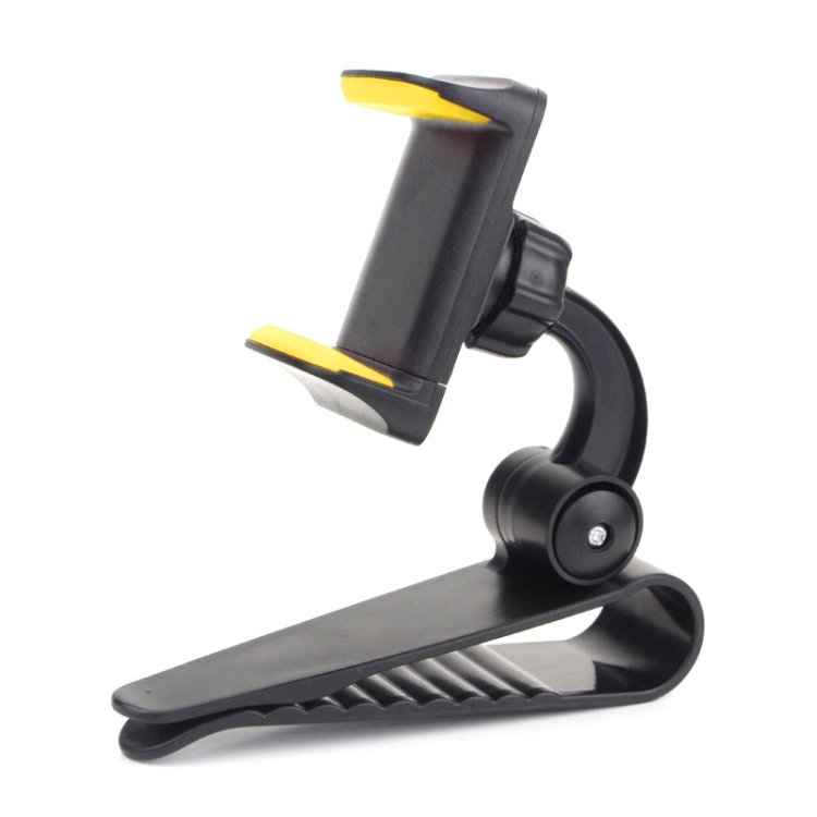 

2PCS Car Sun Visor Bracket Car Mobile Phone Buckle Holder(Yellow)