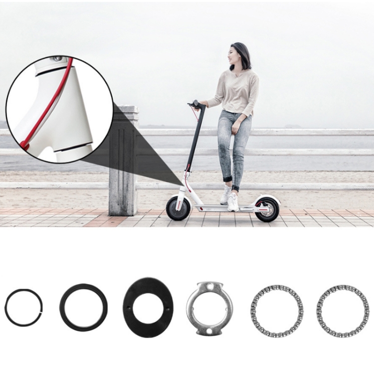

6 PCS/Set Electric Scooter Wrist Set Kit For Xiaomi Mijia M365/Pro(Black)