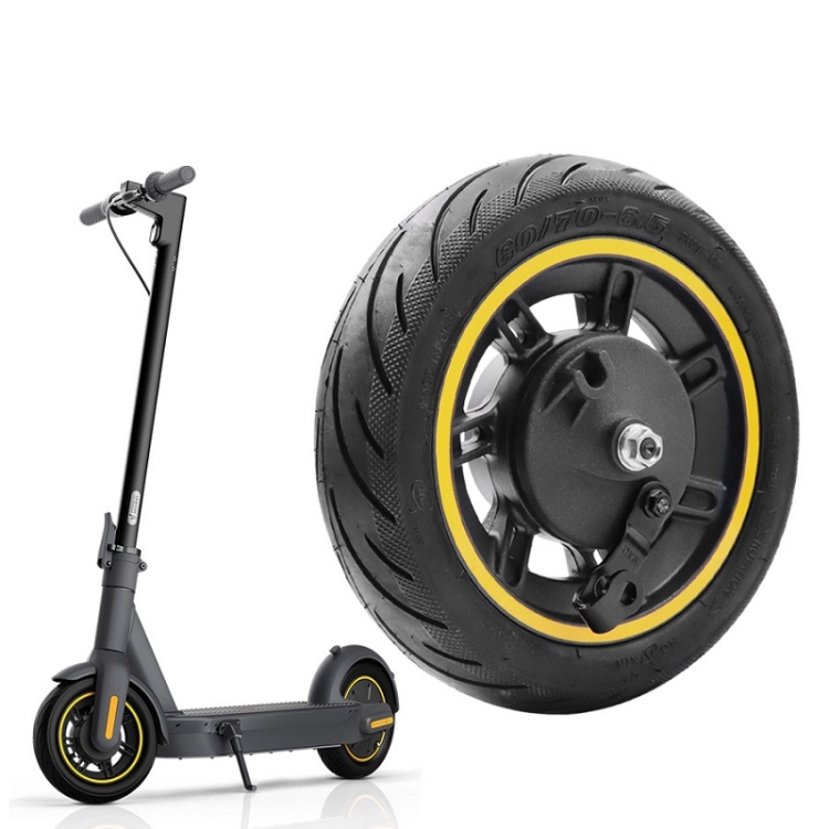 

10 inch Electric Scooter Front Wheel Tubeless For Ninebot MAX G30(Yellow)
