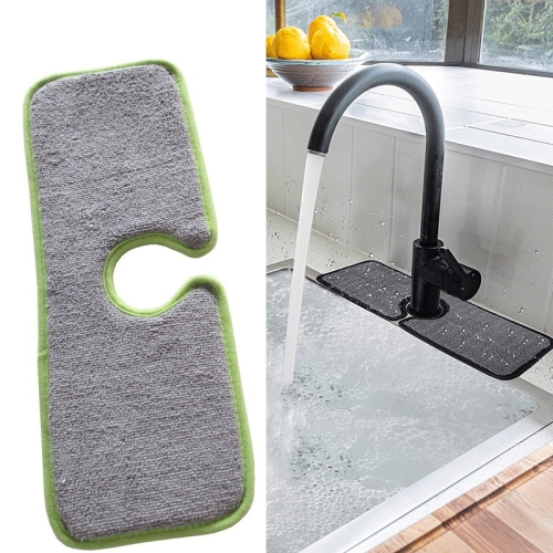 

5PCS Basin Drain Pad Absorbent Dry Pad Fiber Towel Water Mat Color Random Delivery, Size: 46x10cm