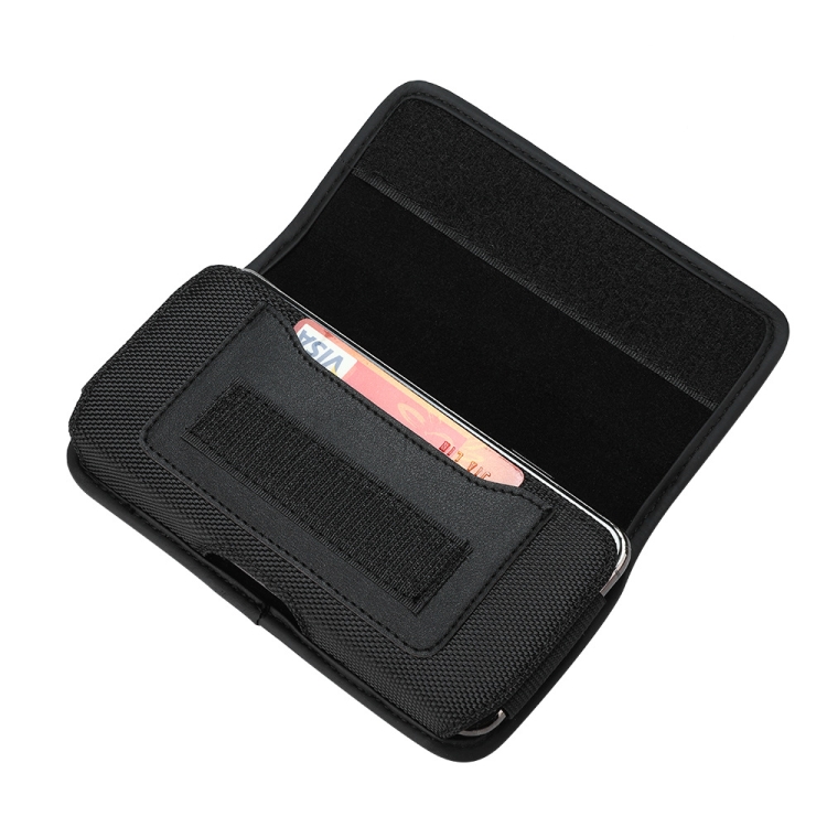 

Oxford Cloth Nylon Fabric Mobile Phone Universal Case, Size: M(Black)