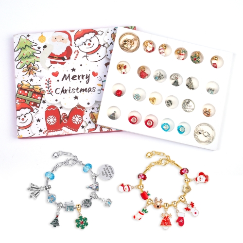 

DIY Christmas Themed Bracelet Beaded Gift Box Set For Kids(Christmas M-07)