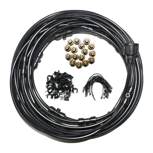 

HG-20 Garden Irrigation Outdoor Animal Enclosure Low Pressure Spray Cooling System, Specification: 3+9m 16 Heads (Black)