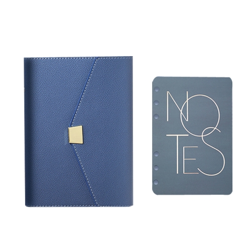 

Detachable Soft Leather Loose-Leaf Notebook Business Hand Account Diary, Size: A5 (Nylon River Blue)