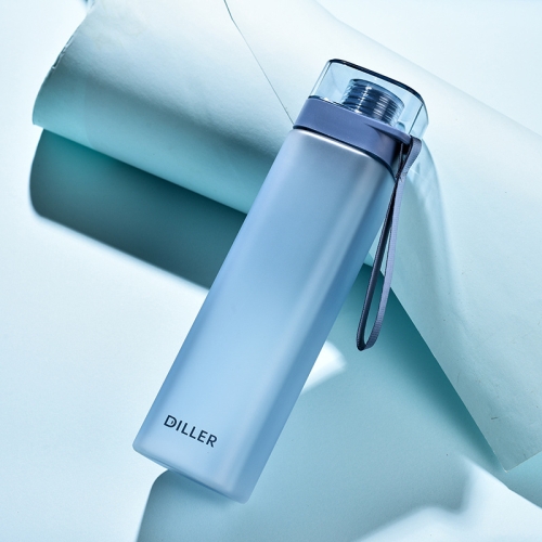 

Diller D8646 Square Shape Fitness Leakproof Water Bottle, Capacity: 400ml(Blue)