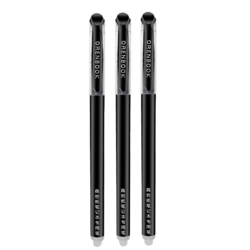 

3 PCS Needle Tube Black Rubbing Pen Thermal Avisor Can Repeatedly Rubbed Neutral 0.5mm Pen