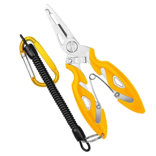 

2 PCS Lure Fishing Pliers Hook Picker Lure Pliers + Anti-lost Rope(Yellow)