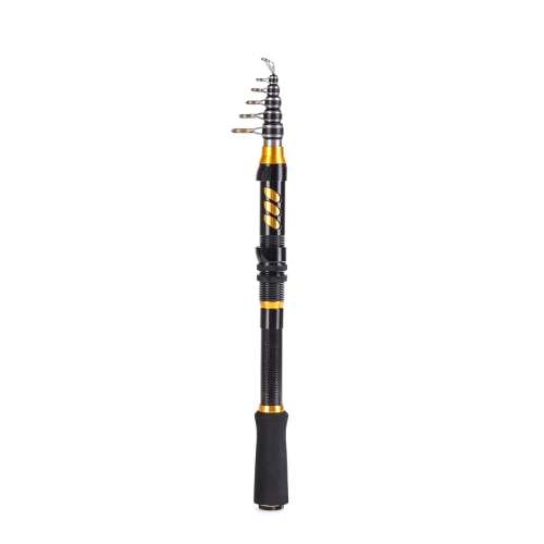 

LEO 28004 Short Carbon Sea Pole Mini Road Fishing Rod Fishing Gear, Length: 210cm