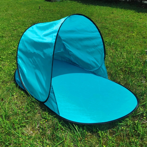 

Single Leisure Sunscreen Tent Wire Tent Beach Tent, Color: Thicken Sky Blue