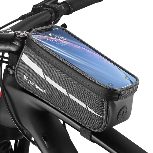 Mountain Bike Bicycle Touch Screen Front Handlebar Bag Phone Holder Crossbody zY 