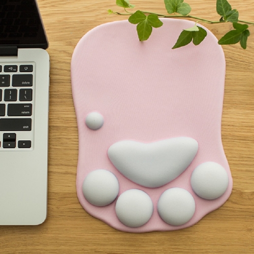 

Cartoon Three-dimensional Cat Claw Wrist Protection Mouse Pad(Pink)