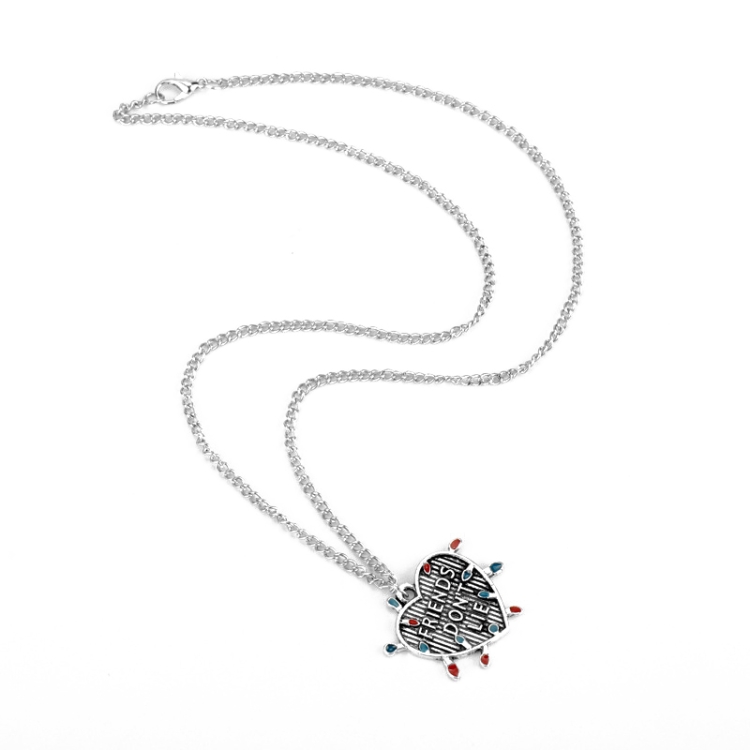 

2 PCS Heart Alphabet Alloy Pendant Necklace(XL1915)