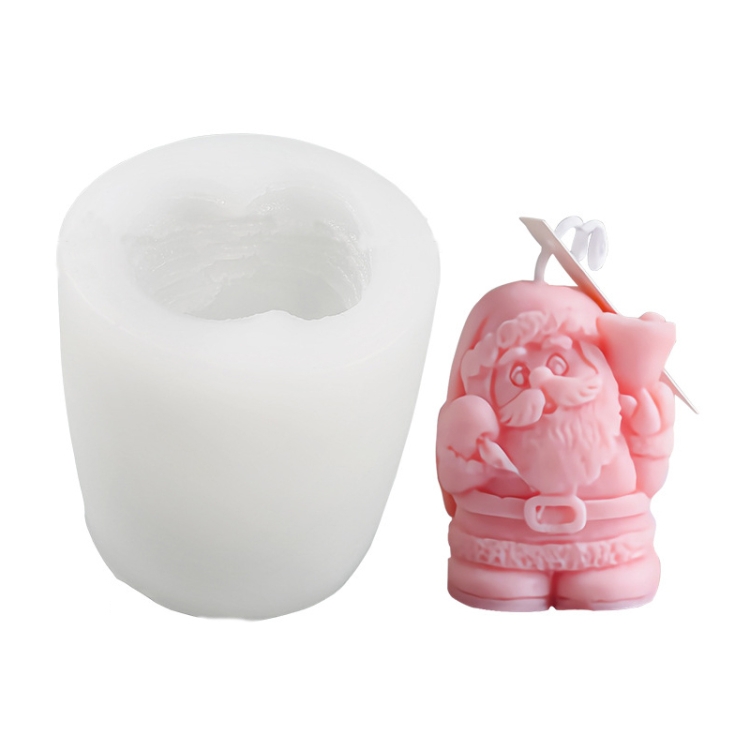 

DIY Christmas Candle Aromatherapy Gypsum Silicone Mold, Shape: Santa