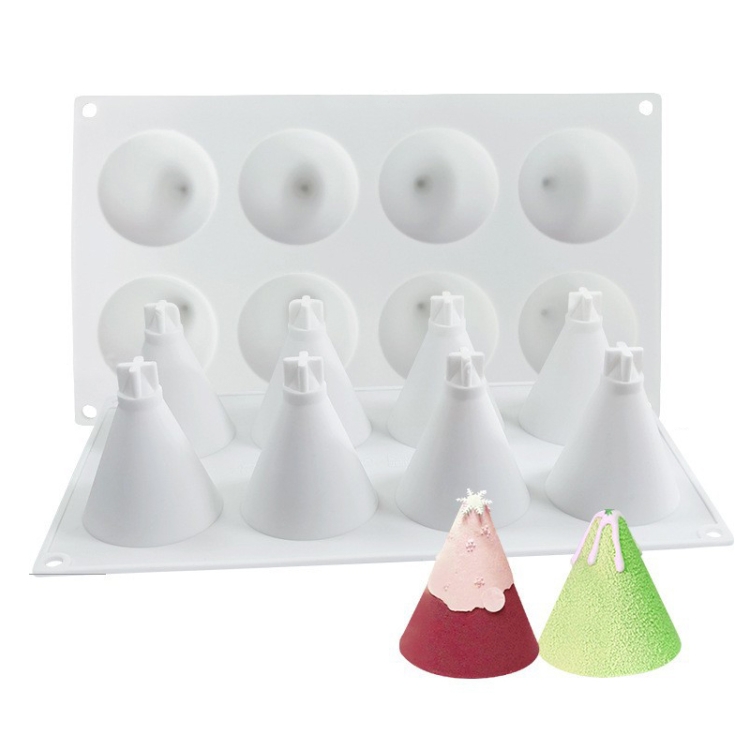 

DIY Christmas Candle Aromatherapy Gypsum Silicone Mold, Shape: 8 Cone Contest Christmas Tree