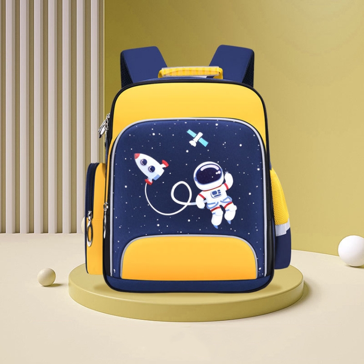 

6623 Cartoon Load-reducing Children Schoolbag with Reflective Strips, Size: S (Yellow)