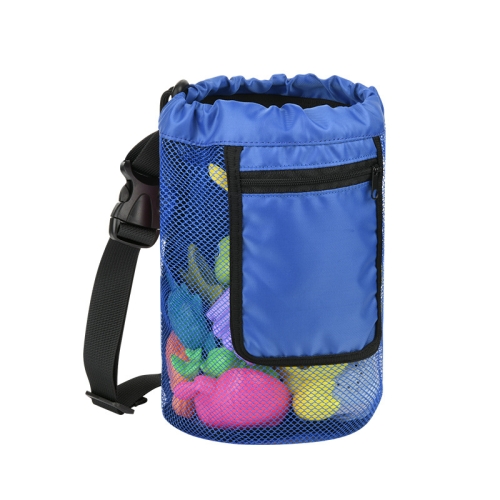 

Summer Beach Children Shell Storage Bag Portable Bag(Large Blue)