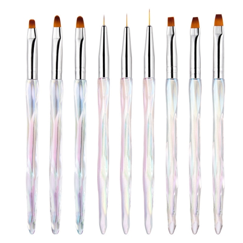 

2 PCS Aurora Ice Transparent Nail Drawing Pen Light Therapy Paint Pen Paint Pen