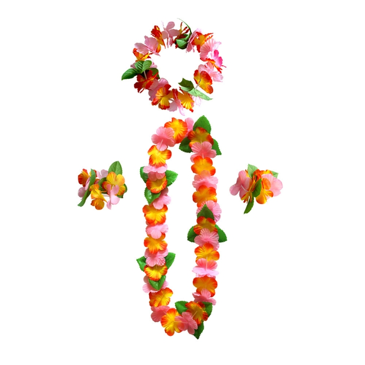 

5 PCS CK-053 12-Color Petal Party Decoration Hawaiian Wreath(10)