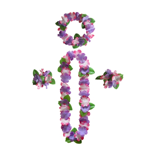 

5 PCS CK-053 12-Color Petal Party Decoration Hawaiian Wreath(11)