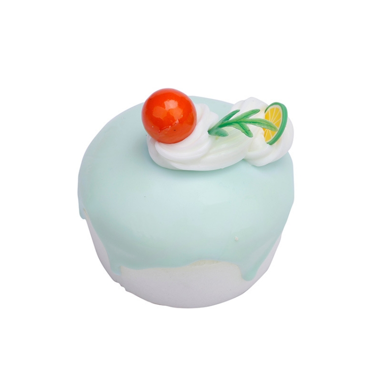 

3 PCS Simulation Cake Model Decoration Desktop Shooting Props(Light Blue)
