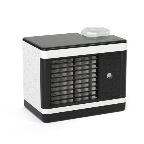 

12W Water Cube Air Cooler Office Silent Air Conditioning Fan,Style: Without Spray(White)