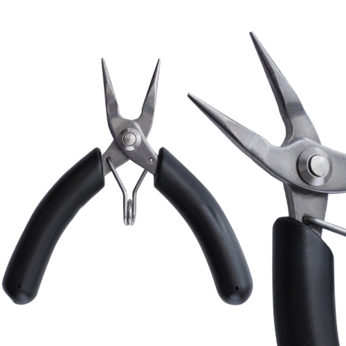 

4 Inch Stainless Steel Palm Mini Electronic Pliers(Needle Nose Round Pliers)
