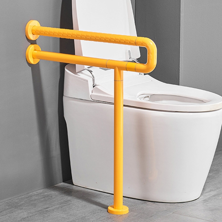 

Kuaierte Toilet Non-slip Safety Get Up Handrail Frame, Shape: Basic (Yellow)