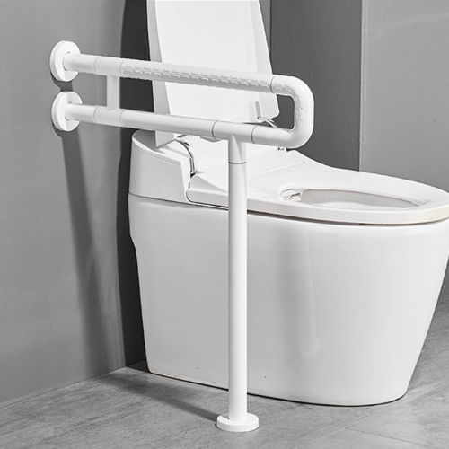 

Kuaierte Toilet Non-slip Safety Get Up Handrail Frame, Shape: I-shaped (White)