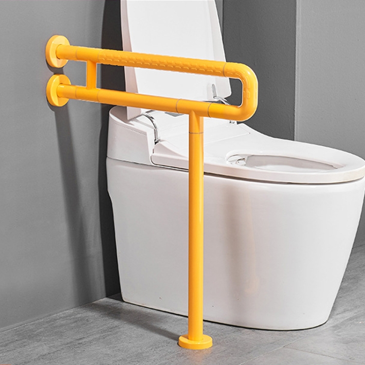 

Kuaierte Toilet Non-slip Safety Get Up Handrail Frame, Shape: I-shaped (Yellow)