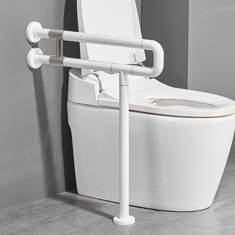 

Kuaierte Toilet Non-slip Safety Get Up Handrail Frame, Shape: I-shaped Reinforcement (White)
