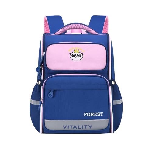 

Top Bear W9808 Large-capacity Load-reducing Children Backpack, Size: L (Royal Blue+Pink)