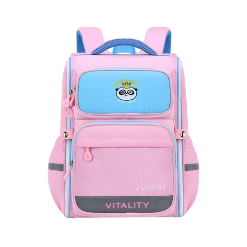 

Top Bear W9808 Large-capacity Load-reducing Children Backpack, Size: L (Blue+Pink)