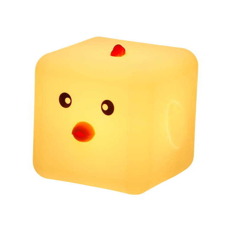 

LED Pat Lamp 3 Speed Lighting USB Charging Night Light, Style: RGB 7 Colors(Cube Chicken)